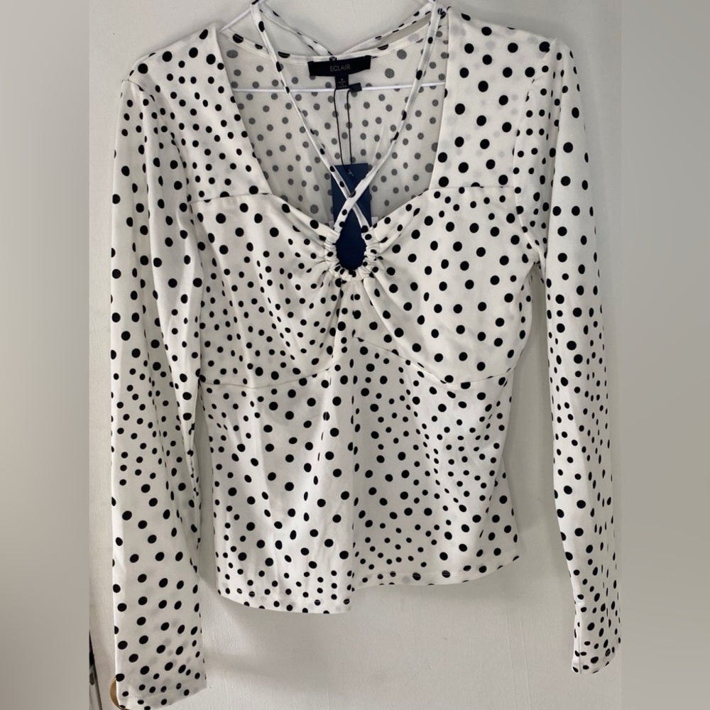 Polka Dot Long Sleeve Top